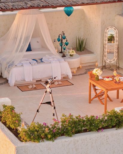 Rooftop terrace sleep under the stars